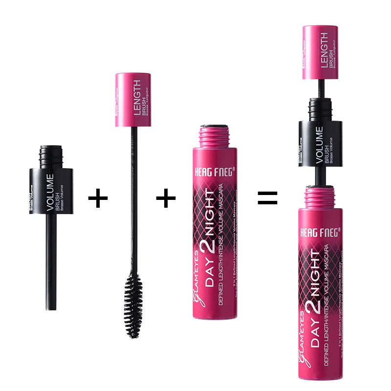 New Arrival Long Lasting Non Smudge Mascara Lash Hair Fiber Eyelash Eyebrow Empty Customised Customized Private Label Mascara