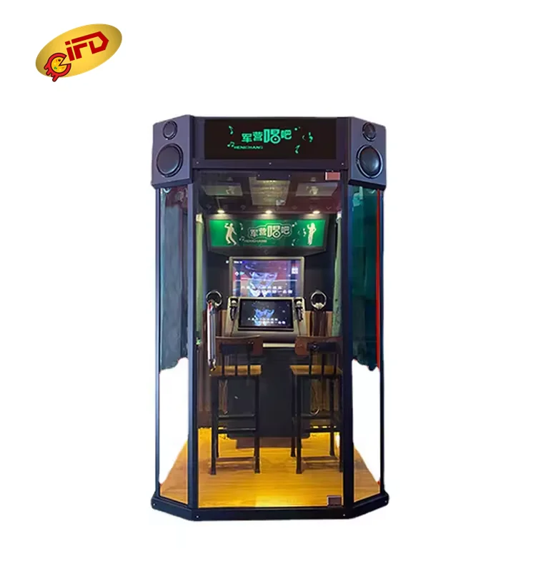 IFD Hot Selling Coin Operated Indoor Recording Studio Mini Karaoke Booth With Self-service Karaoke System