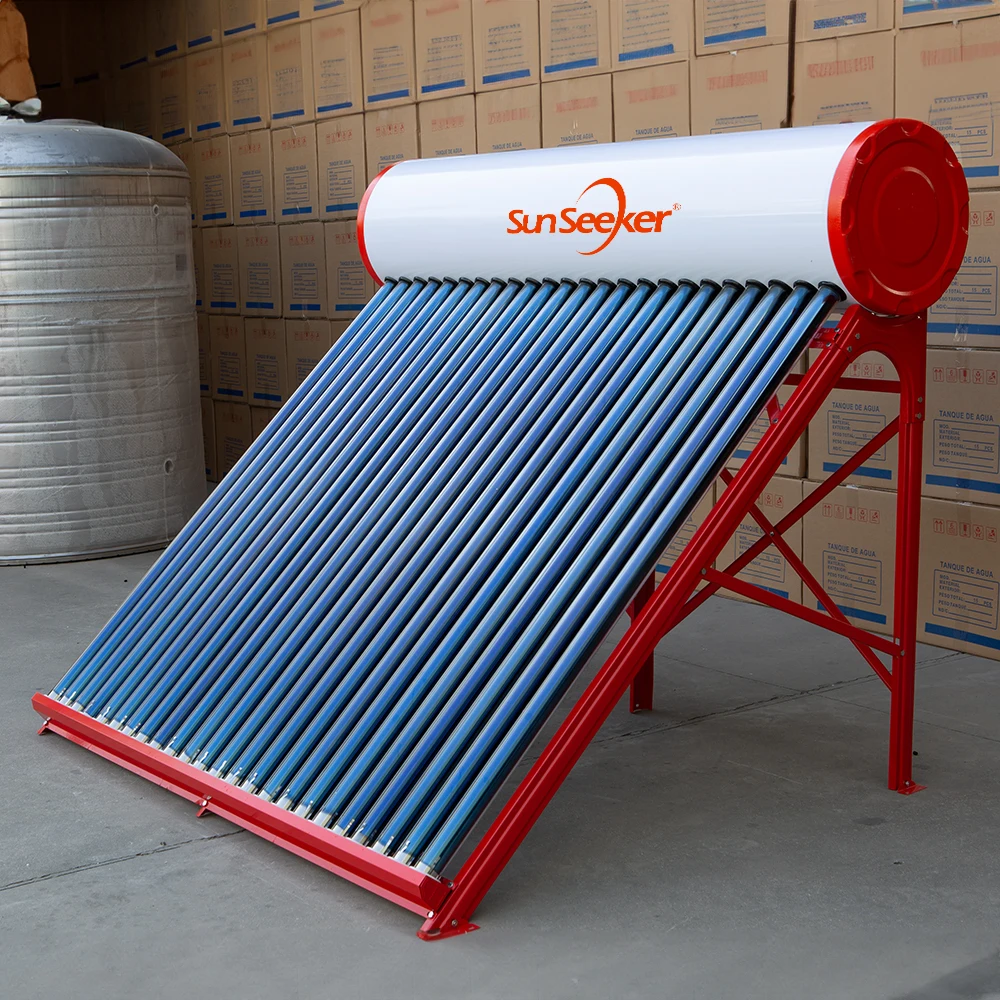 Mexico 80L-400L Color Steel Non-pressure Solar Water Heater Glass Vacuum Tube Collector Wholesale