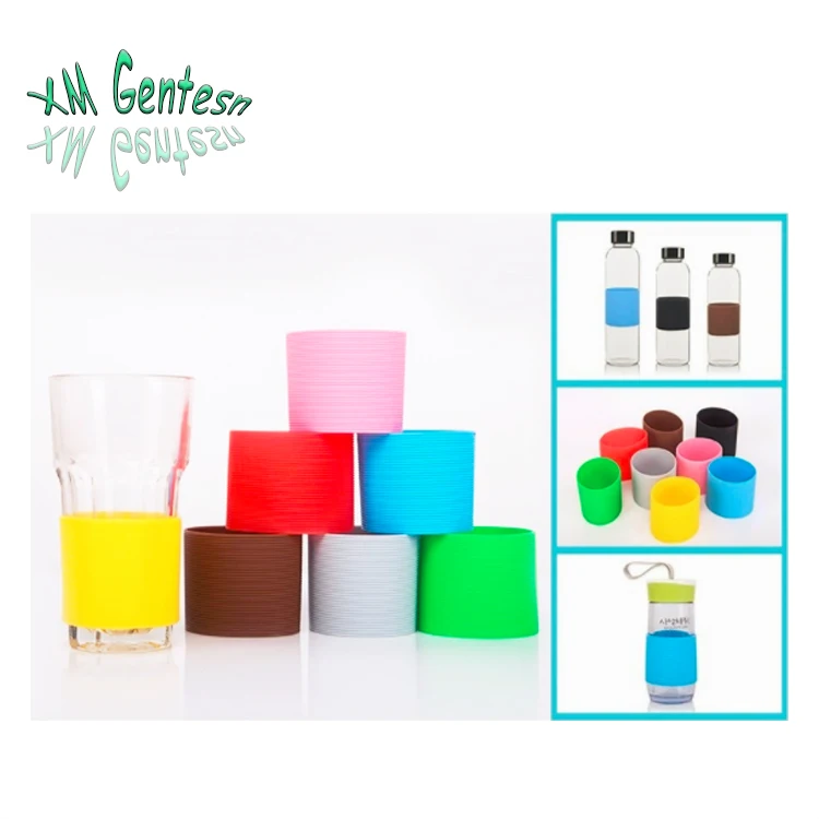 Custom Silicone Ceramic Cup Sleeves Coffee Mug Wraps Sleeves Glass Water Cup Sleeve
