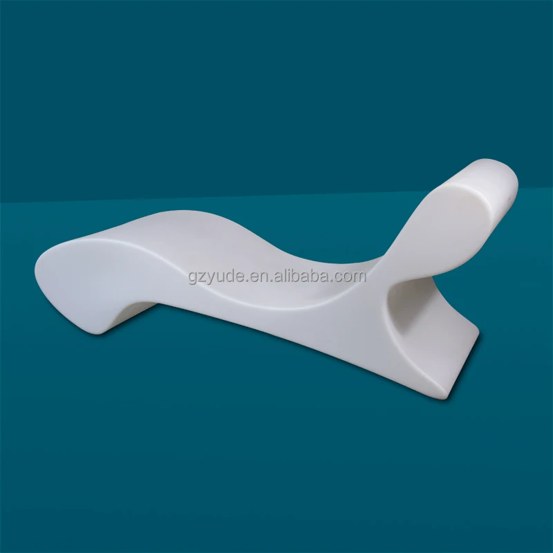 Garden Poolside Furniture Lounge Pool  Chaise Lounge Chair Outdoor Daybed PE Sunbed In Water Pool