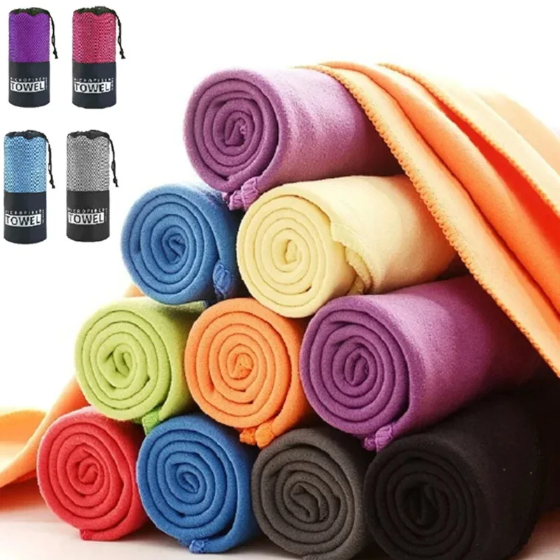 Quick Dry Microfiber Sports Towel For Outdoor Camping Running Hiking Travel Woven Sports Towels Breathable Gym Sport Towel