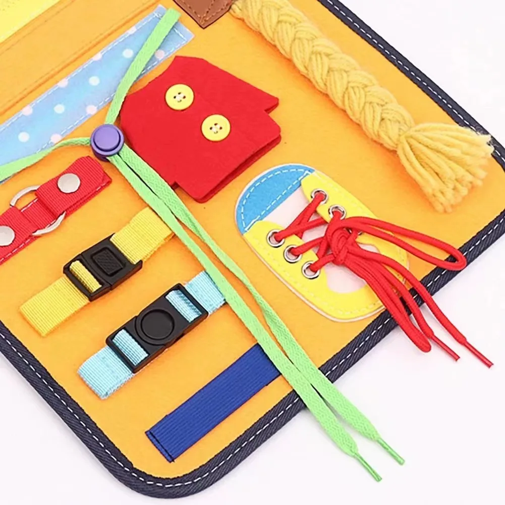 Factory Custom Multifunctional Children Learning montessori sensory Toys felt busy board
