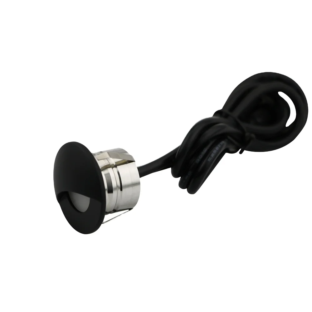 Safety voltage garden fence light black cover IP67 led decking step stair wall lights for resorts