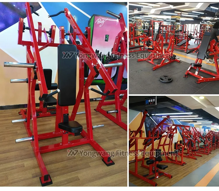 Hot sell strength Plate-loaded commercial YW-1631 Iso-Lateral Chest /Back gym equipment