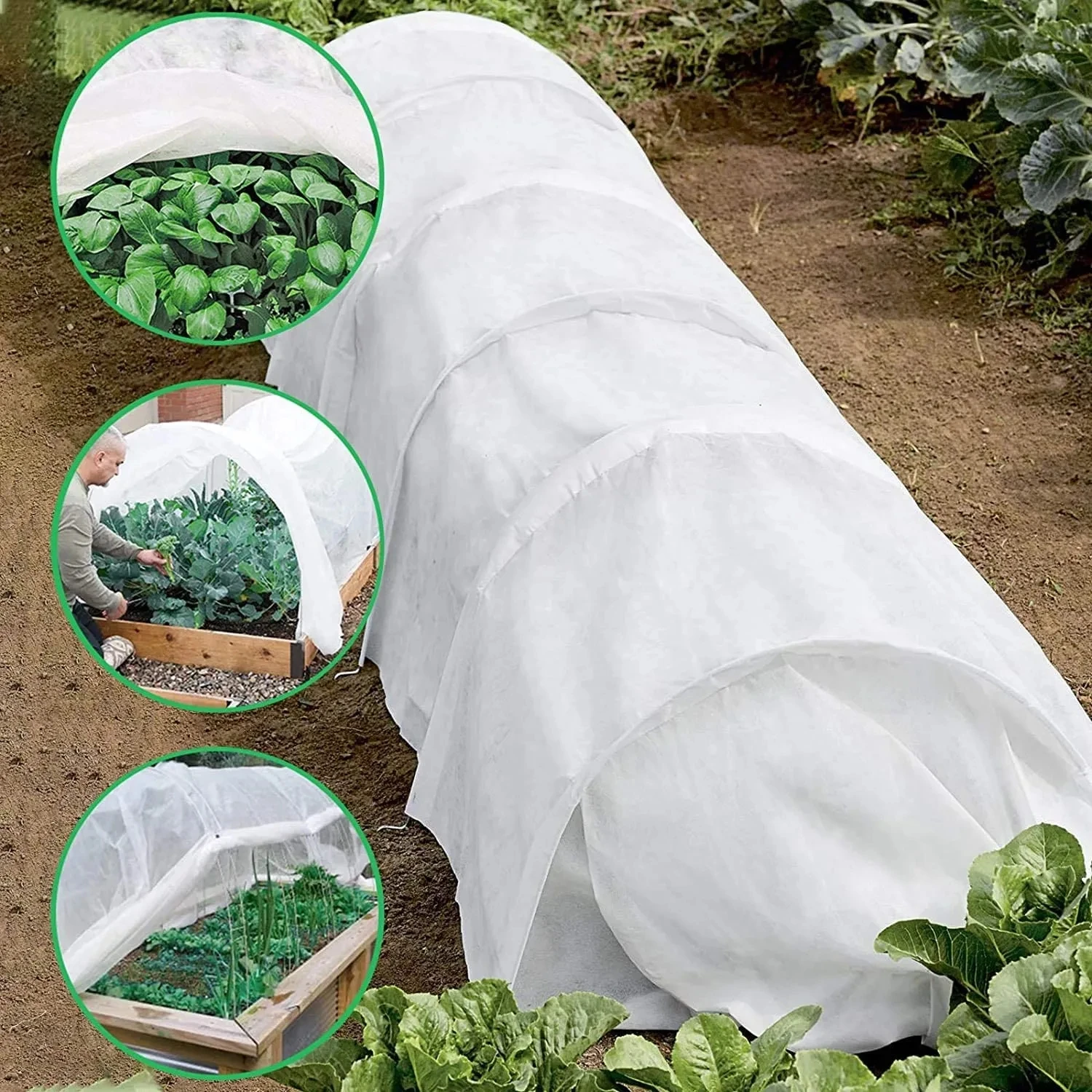 Agricultural Nonwoven Winter Protection Plant Cover Ground Cover Fabric Frost Fleece Floating Row Cover