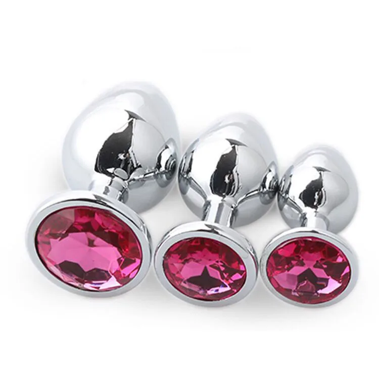 Intimate Product Anal Dilator Metal diamond BDSM sex toys anus expander anal plug vagina butt plug