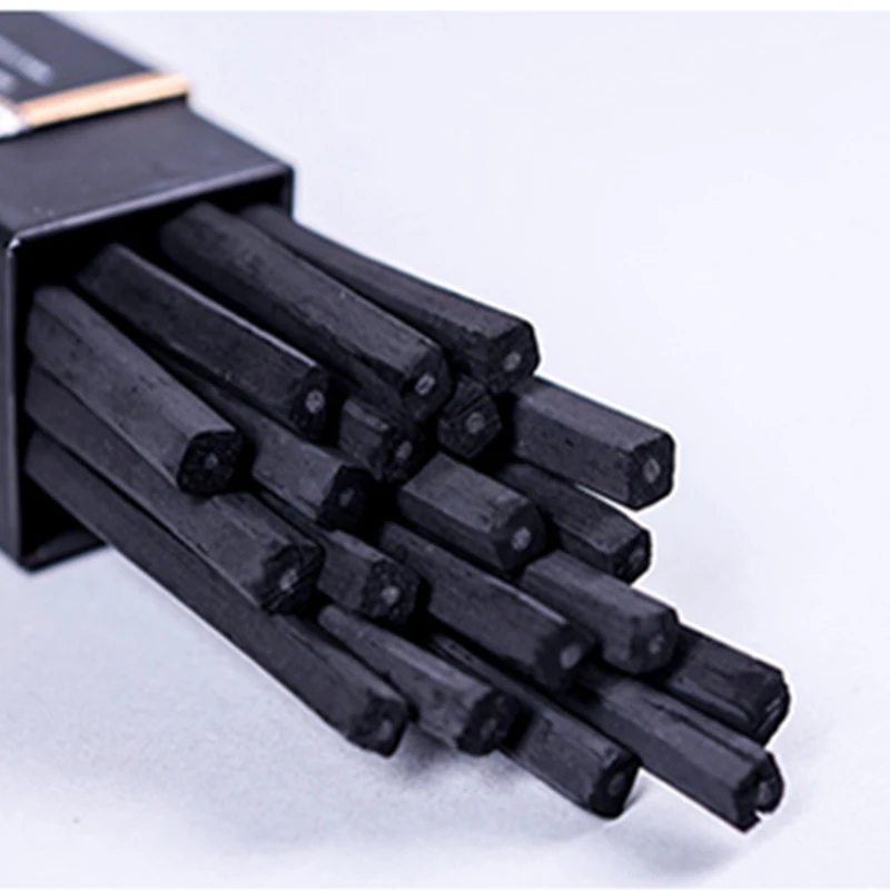 NYONI N8137 5-7mm Professional Art Square Willow Charcoal Strip