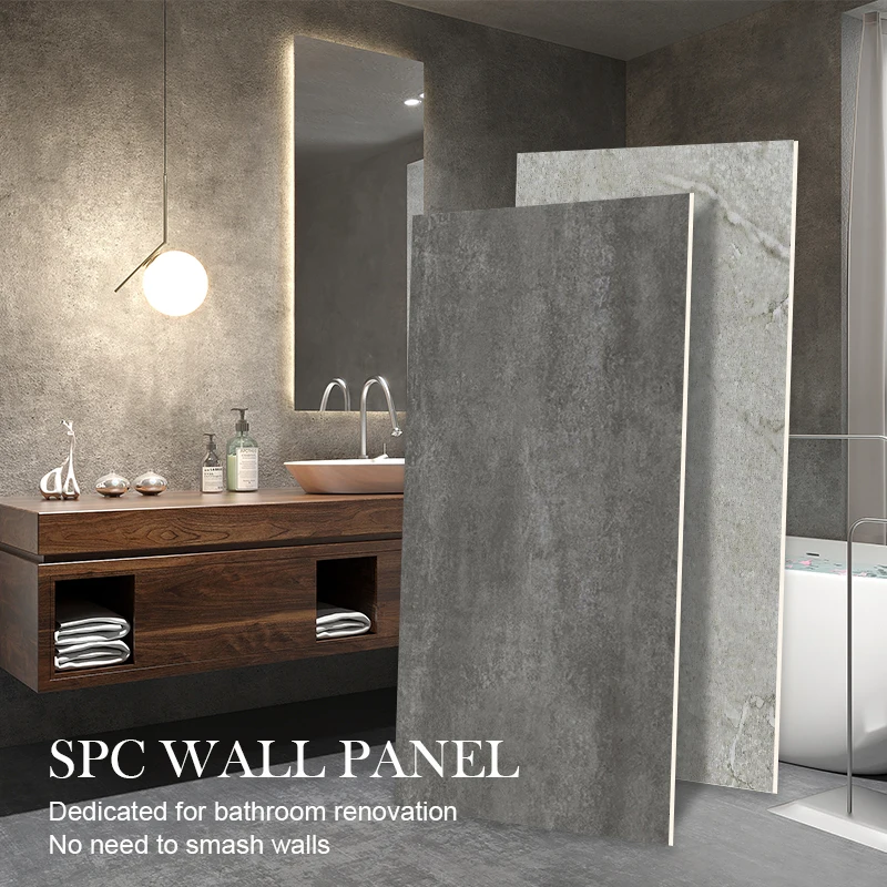 Bathroom wall panel SPC board marble crystal board Toilet waterproof wall panel