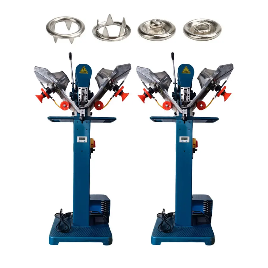 Automatic snap fastening pressing machine snap fastener button attaching machine with servo motor