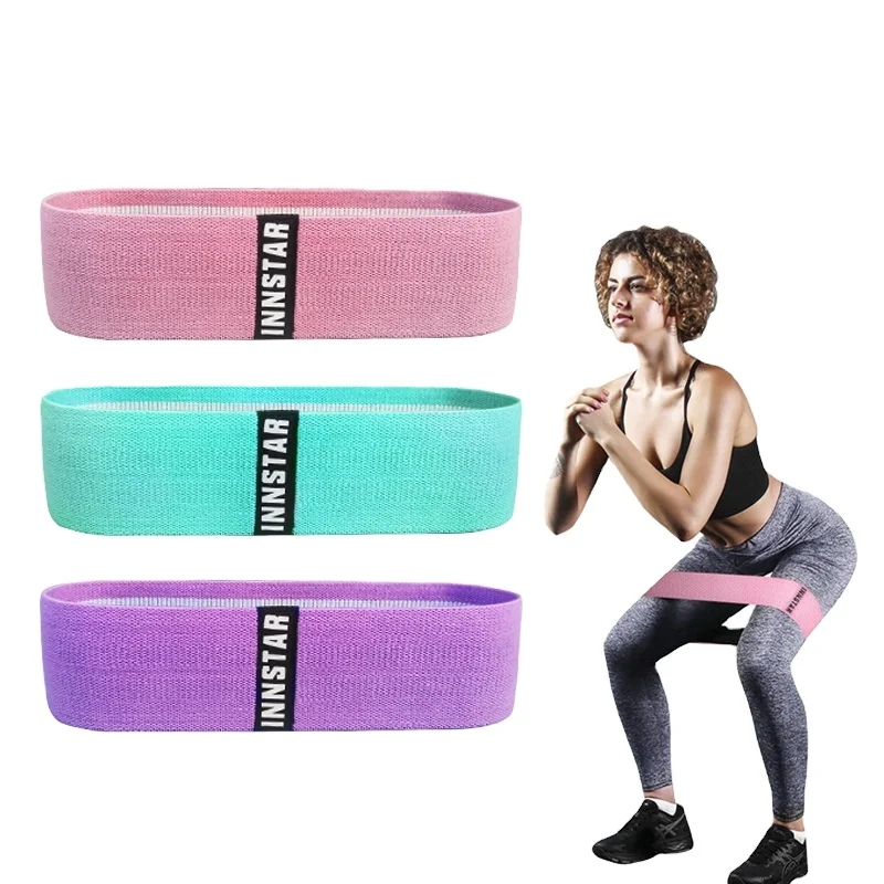 INNSTAR manufacturer Customized More specifications Hips Resistance Bands  Loop Exercise Booty Band Hip Circle Glute
