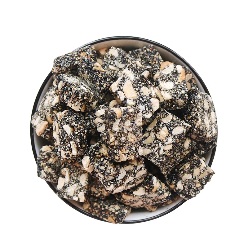Promotional snacks healthy and delicious black sesame peanut crisp