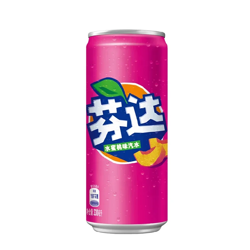 Китай Fanta банка с персиковым вкусом 330 мл Лидер