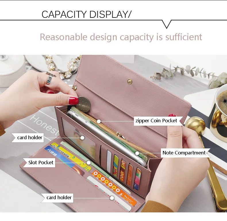 Wholesale woman card holder fashion coin purse female leather wallet purse bag designer girl wallets