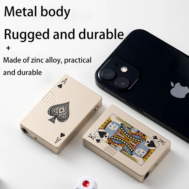 DEBANG New Creative Poker windproof Jet Torch lighter Green Flame Butane  lighter