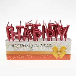 Wholesale themed alphabet shaped letter happy birthday candle