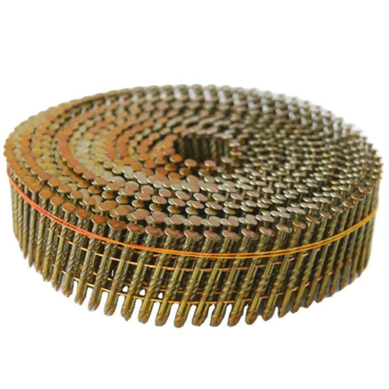 Hot selling factory direct sale  polished/galvanized coil nails for pallet