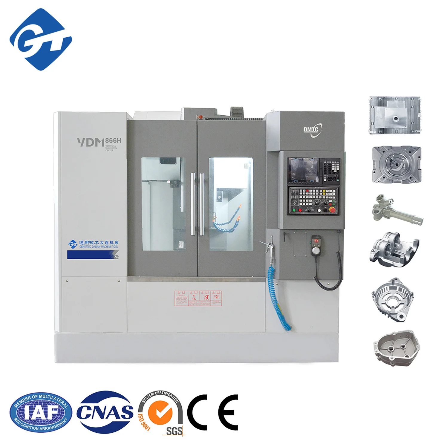 GT DMTG VDM866H New Vertical CNc Milling Machine High Precision Automatic Fresadora CNC 48/48/48 Rapid Feed speed KND Control