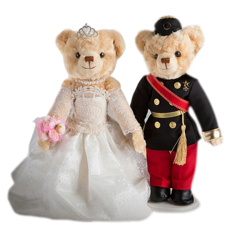 CE/ASTM OEM Wholesale Cartoon Plush Wedding Bear Toys Customized Stuffed Loving Teddy Bear For Kids Gift 2024 Summer New Toys