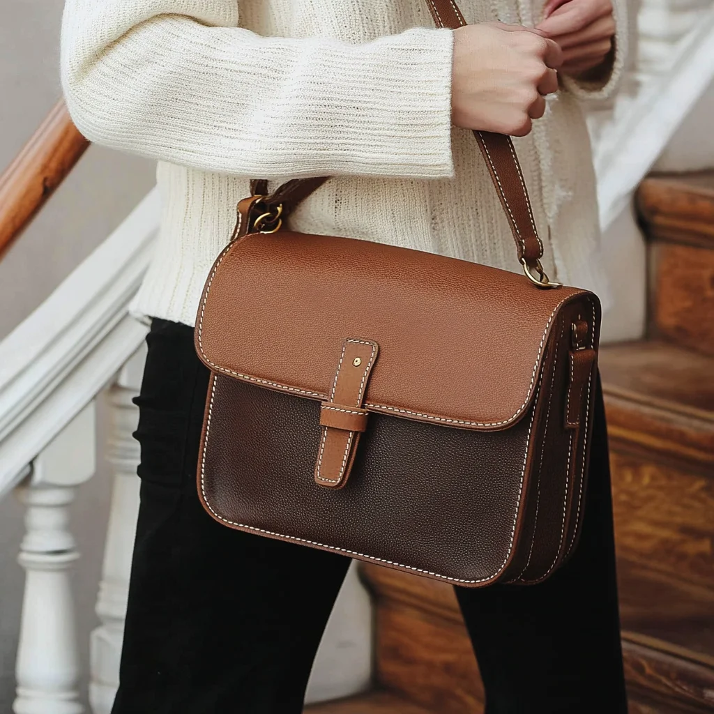 Wholesale Popular Style Woman Cross Body Bag Genuine Leather Shoulder Crossbody Bag for Daily
