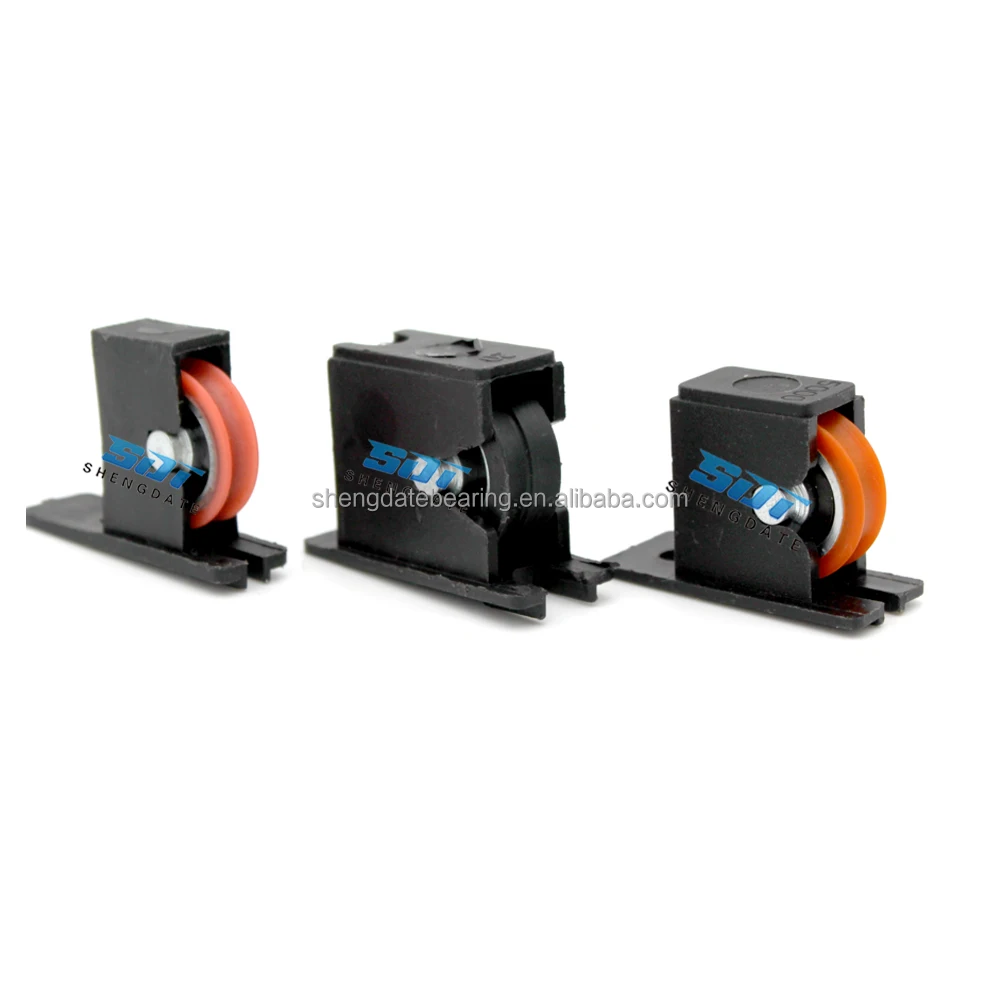 Ventanas L20 L25 L5000 Aluminum Nylon Roller Wheels Ugrooved Window and Door L5000 Nylon Roller Bearing with Plastic Housing