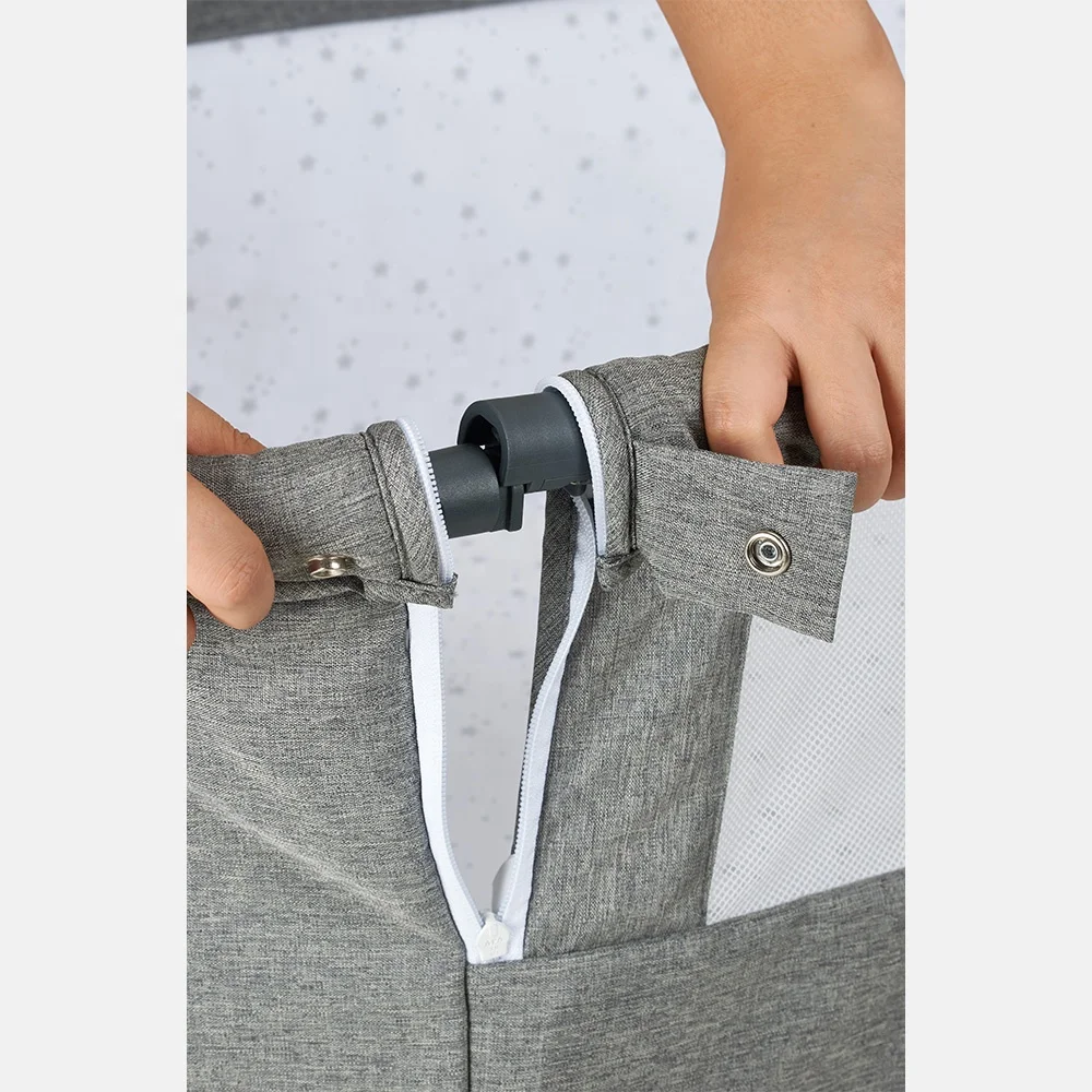 Purorigin High Quality Lead The Industry Small Folding Cot King Size Baby Beside Sleeper Portable Cribs For Babies