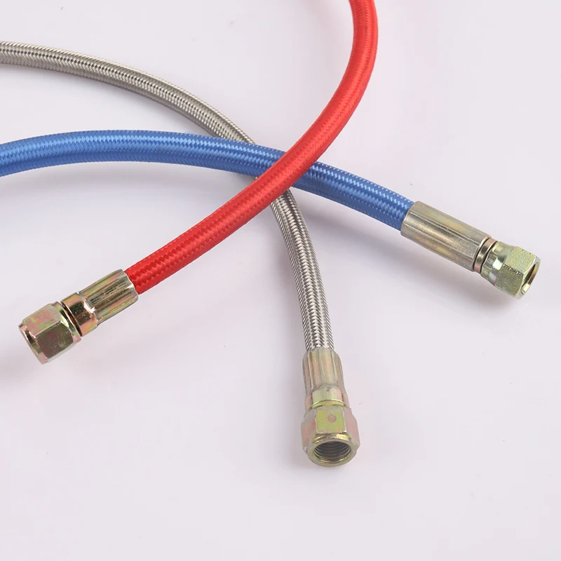 304 stainless steel braided tube high temperature resistant molding machine oil tube heat conduction PTFE tube