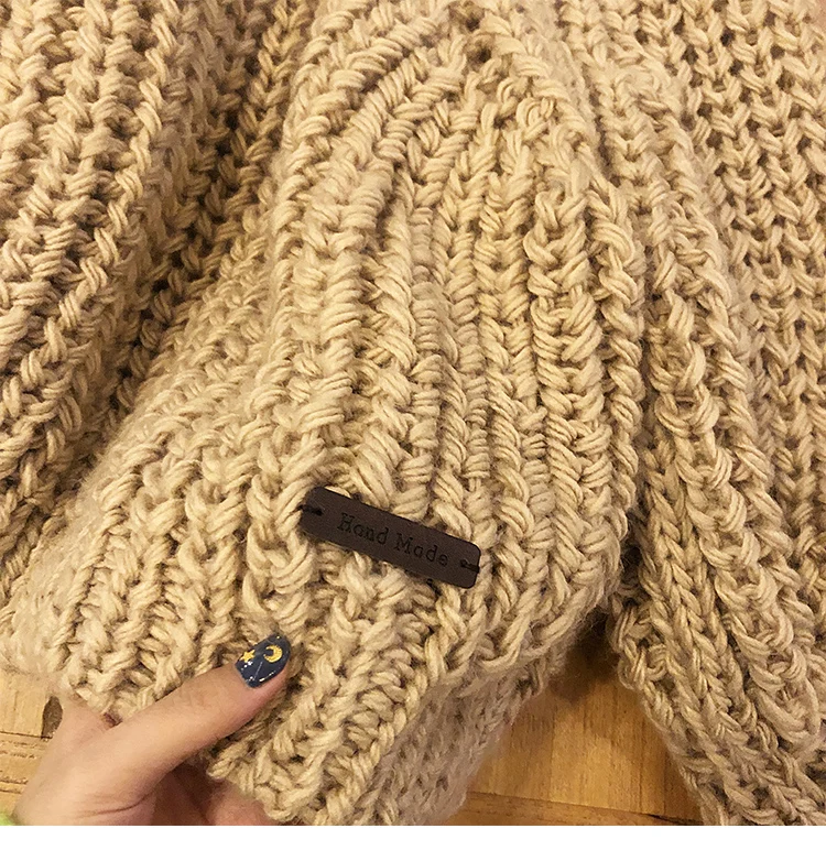 Chinese Factory Oem Odm New Arrival  O-neck High Quality Custom Hand Knit Women Sweater