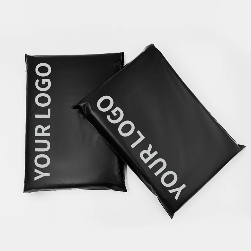 Custom Black Plastic Pecyclable Express Bag Poly Mailer LDPE Waterproof Shipping mailing bag
