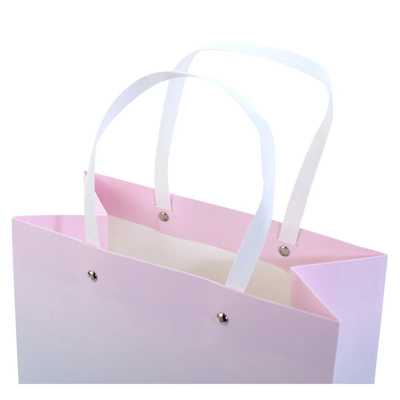 free design hot selling popular style matte black texture white paper shopping bags with pp rope handle