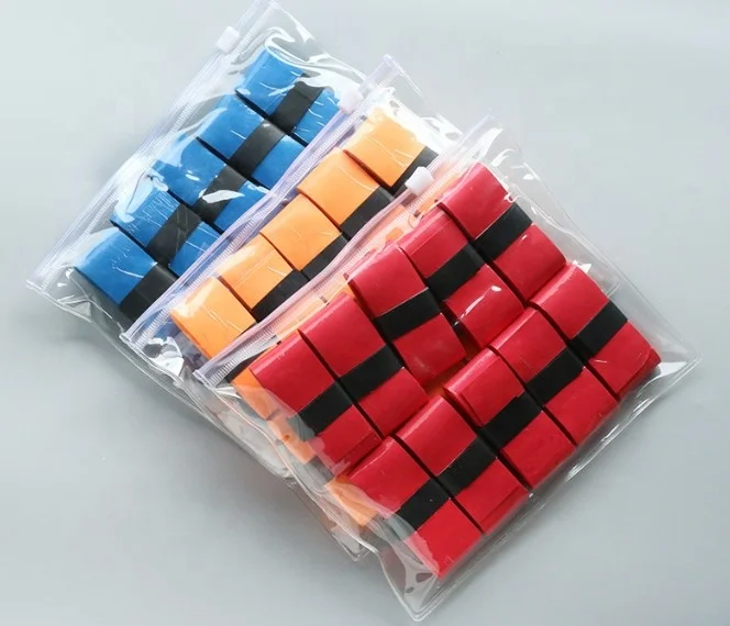 Hot Sell Anti-slip Soft Feeling PU Absorbent Square Grip Tennis Racket Overgrips