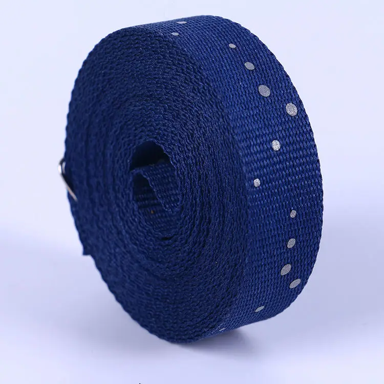 Hot Stamping Woven Logo Customized Color Nylon Webbing Manufacturer Reflective Webbing