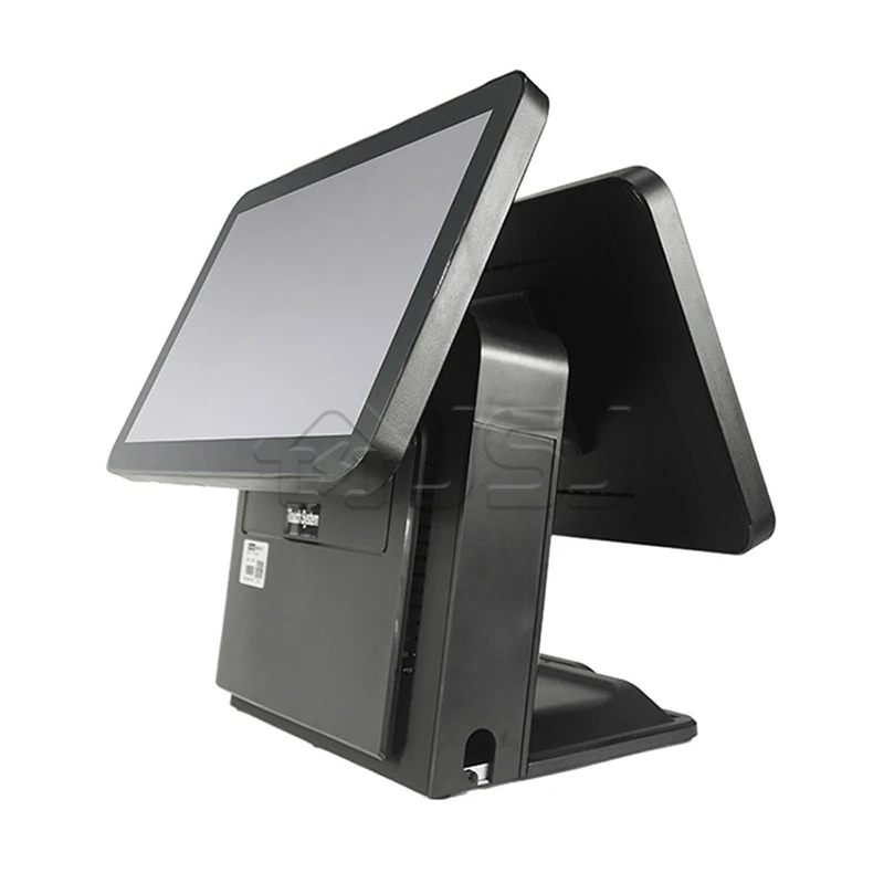 JSJ62 All In One Point Of Sale Billing Machine Pos System Windows Android Dual Screen Touch Cash Register For Supermarket