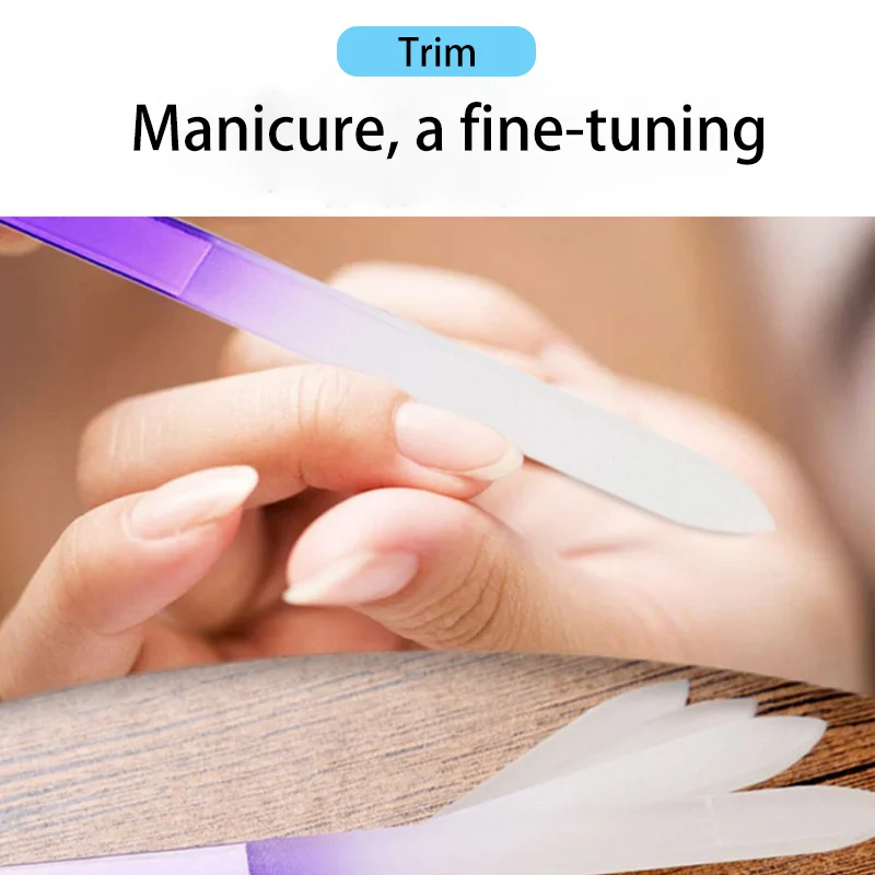High Quality Manicure Tool 2 IN 1 Expert Precision Filing And Smooth Finish Nail Surface Nano Glass Nail File With Case