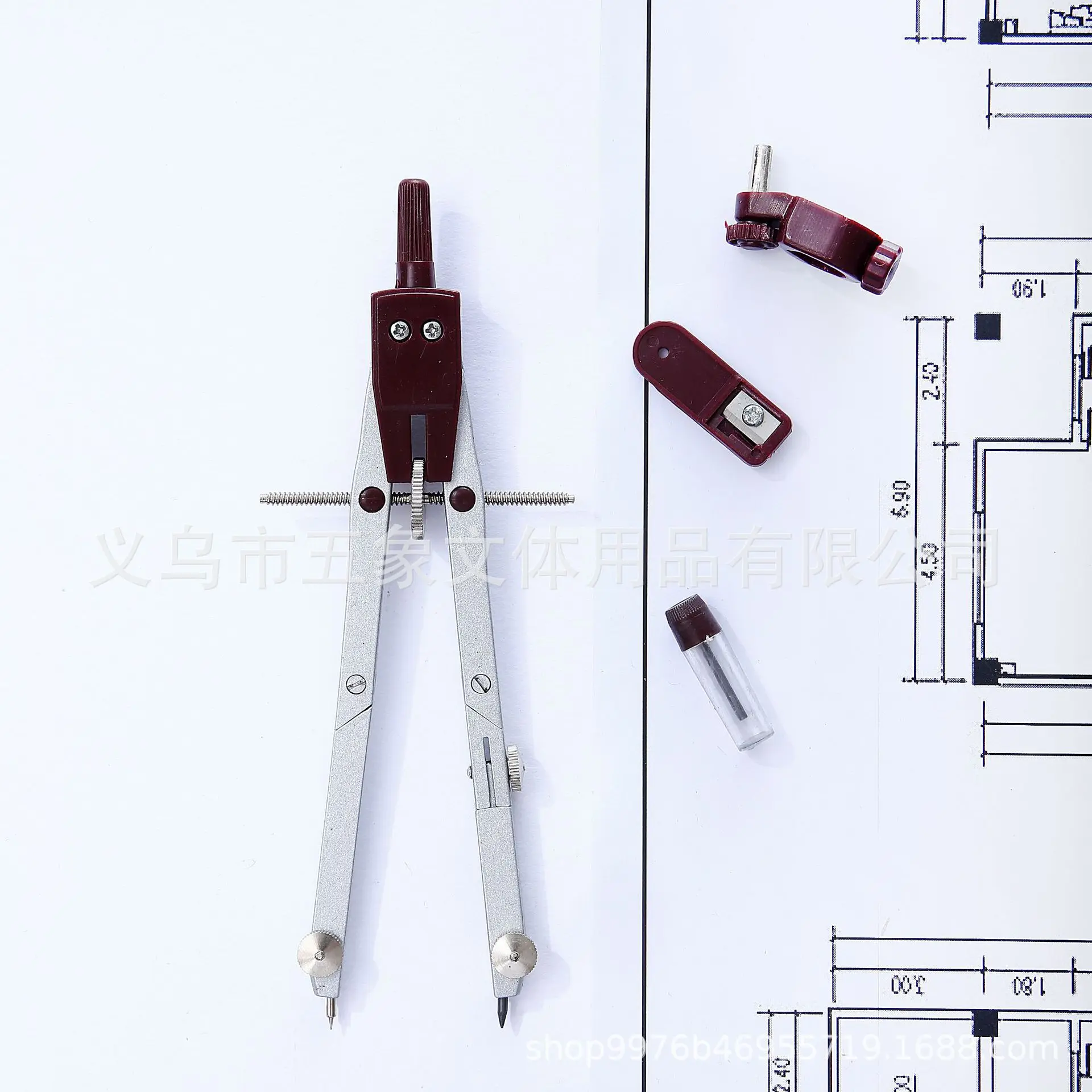 Циркулярный Компас для рисования из нержавеющей стали, набор геометрических инструментов для математического рисования