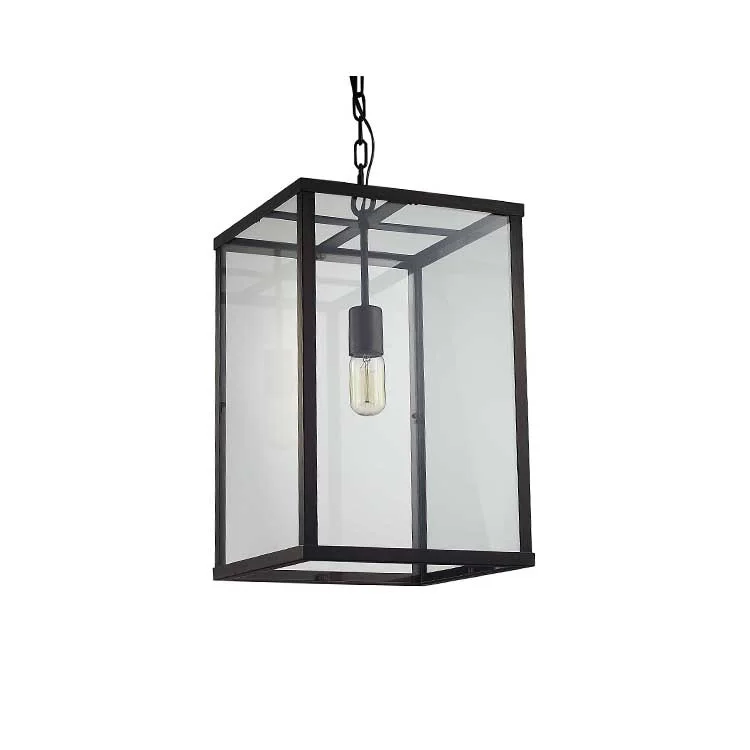 IP44 Pendent Lamp Home Decoration Glass Vintage Wall Black Metal Parts Glass Vintage Wall Pendent Lamp