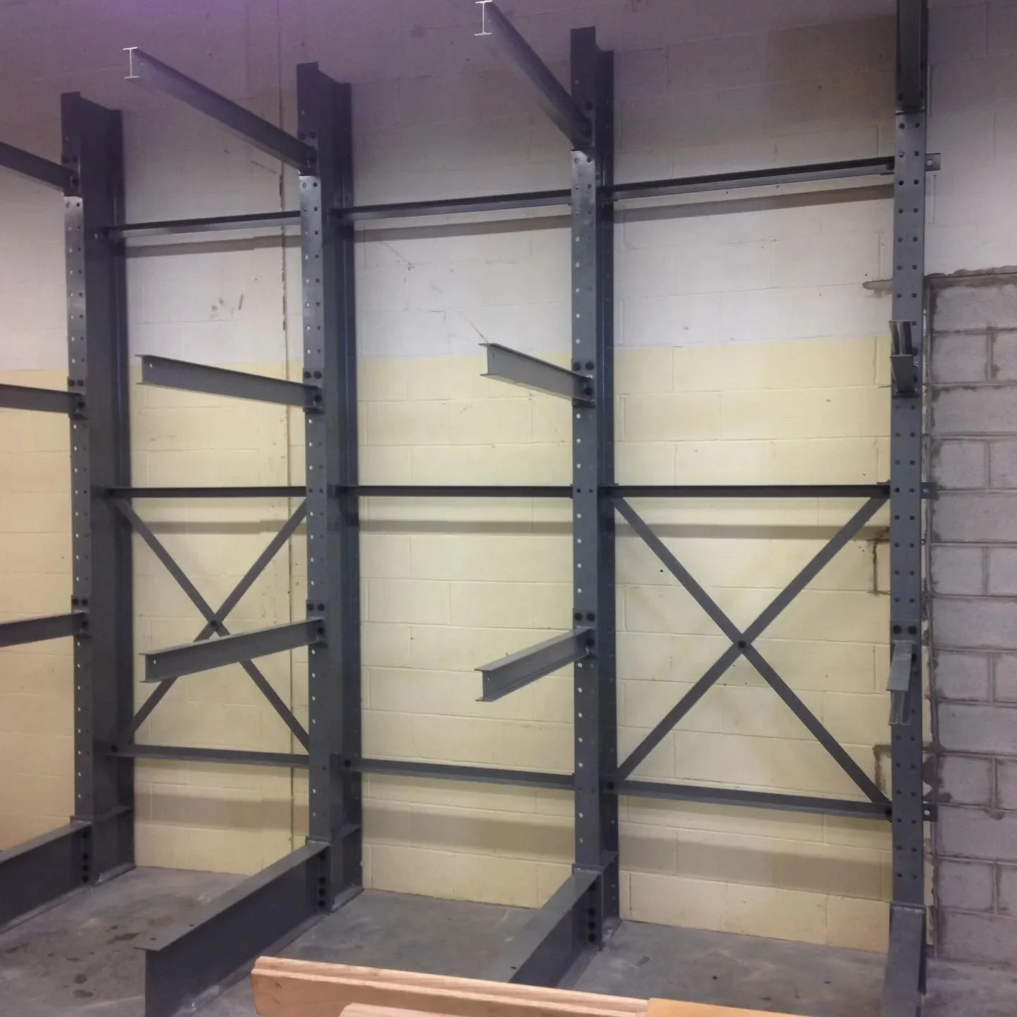 Сверхпрочные H-образные стальные консольные стеллажи для длинных предметов