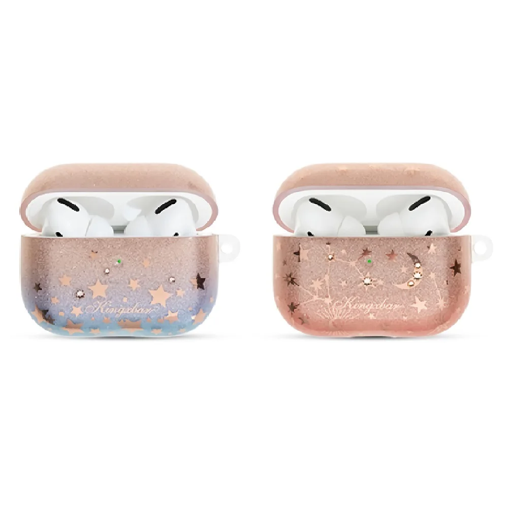 Protective charging case with glitter and gems shinning stars diamond flashing shinny luxury shockproof covers for AirPods Pro