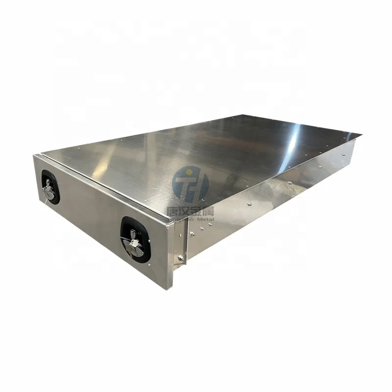 1400mm Aluminum Custom heavy duty Sliding galvanized Under Tray Toolbox Trundle Roller Tray Slide Out Drawer