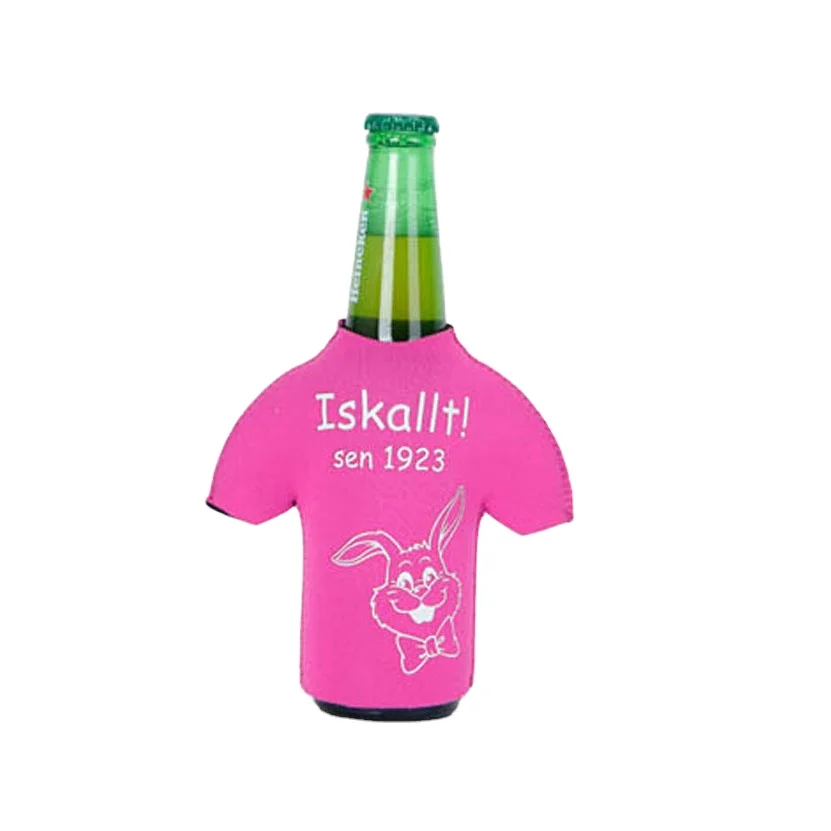 T-shirt neoprene beer bottle cooler