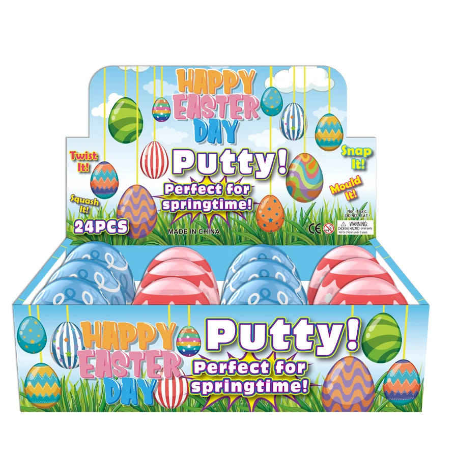 New Clear Slime Clay Transparent Egg Crystal Putty Plasticine Diy Slime Kit Toys Easter Putty For Kid Children Wholesale