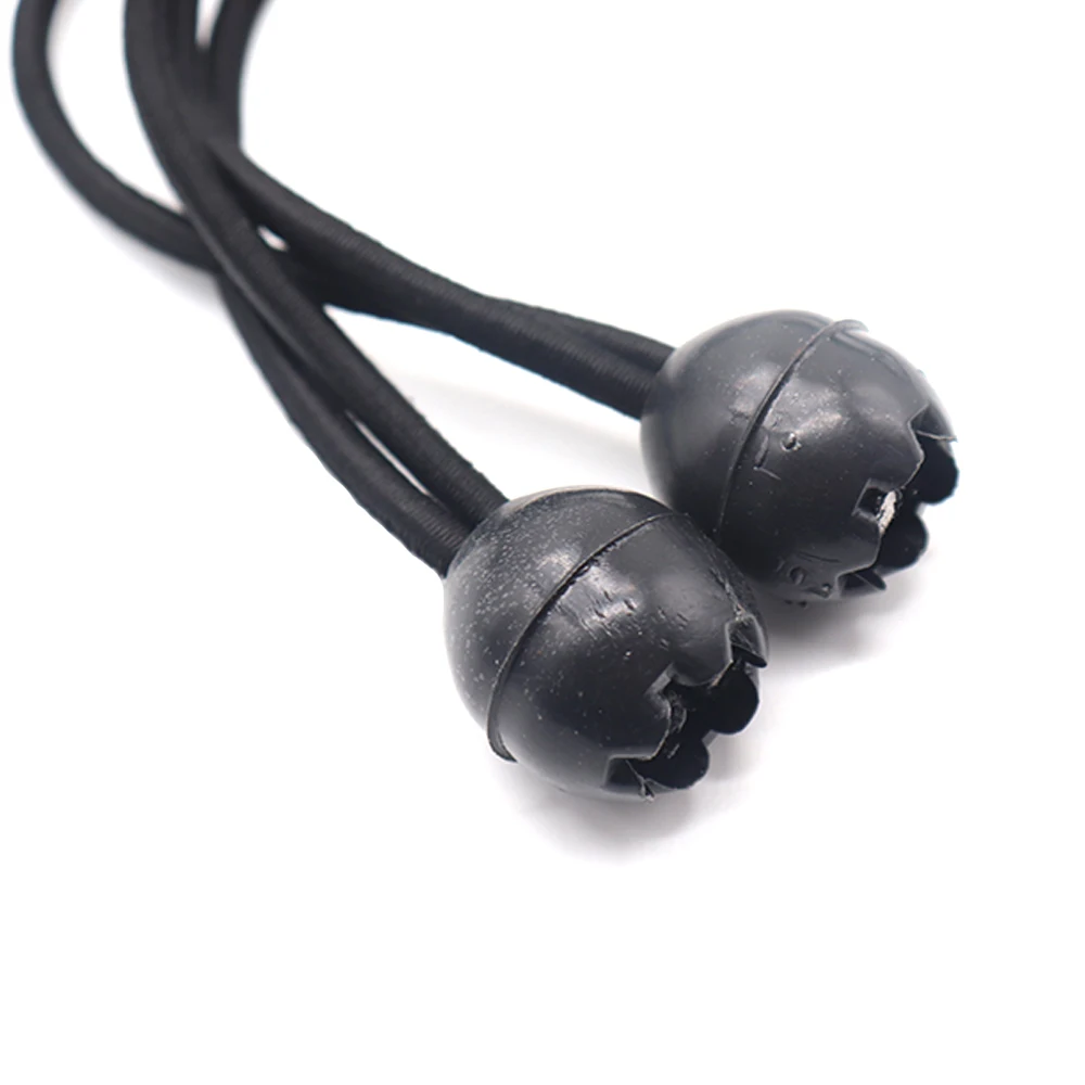 Durable Adjustable Bungee Cord Rope with Ball Ends - Made of High-Quality Latex for Securing Camping & Hiking Gear & Tarps