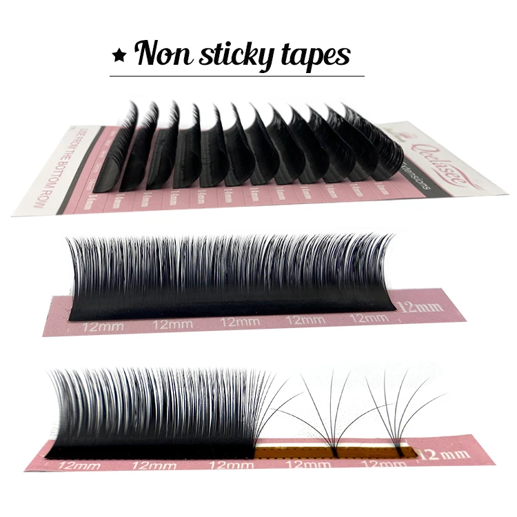 
all size handmade premium soft eyelash extension faux mink with private label 