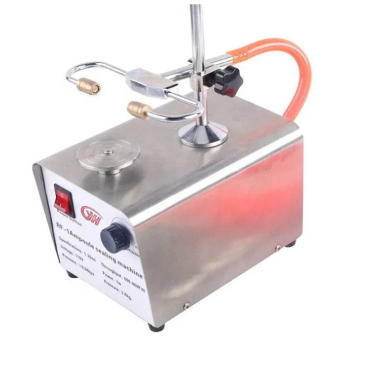 RF-1 Ampoule Sealing Machine, 110V/60Hz Laboratory Ampoule Sealing Machine Manual Ampoule Sealer Amber Vial Sealing 1-20ml
