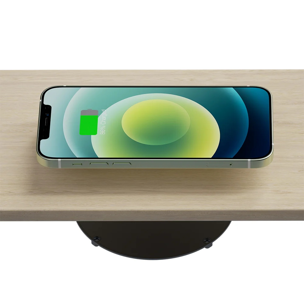 
Qi Wireless Charger Under Table Counter Furniture Wireless Charger 18-20mm Long Distance Fast Charging for iPhone 