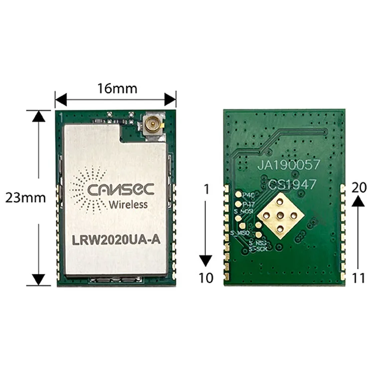 Cansec LRW2020 ASR6501 Long Range Lora Module Lorawan 868Mhz Wireless Transceiver For Logistic Tracking Industry