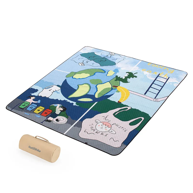 Naturehike original pattern Outdoor camping Portable foldable extra large camping beach picnic blanket mat