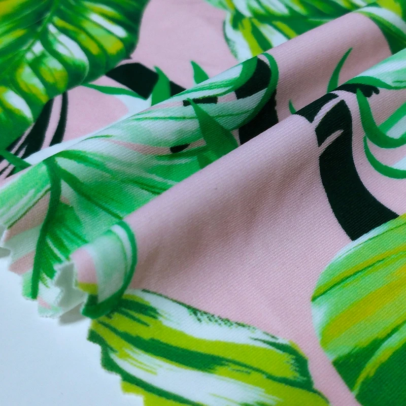 stretch full dull polyamide 80 spandex 20 hawaii print fabric for swimsuit