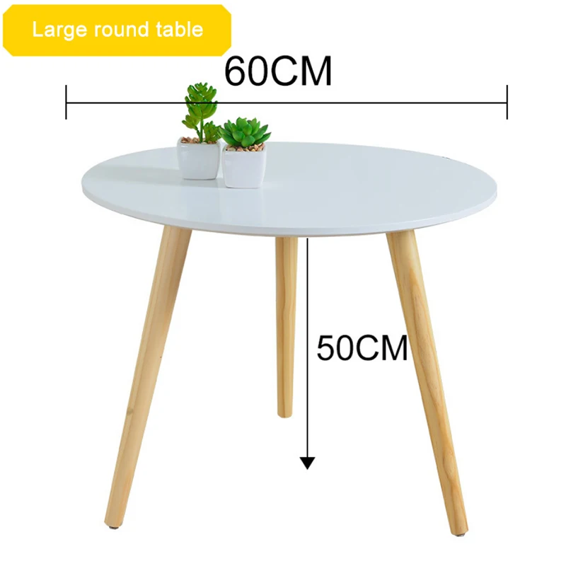 French style solid wood round oak coffee table small scandinavian side oval coffee table furniture