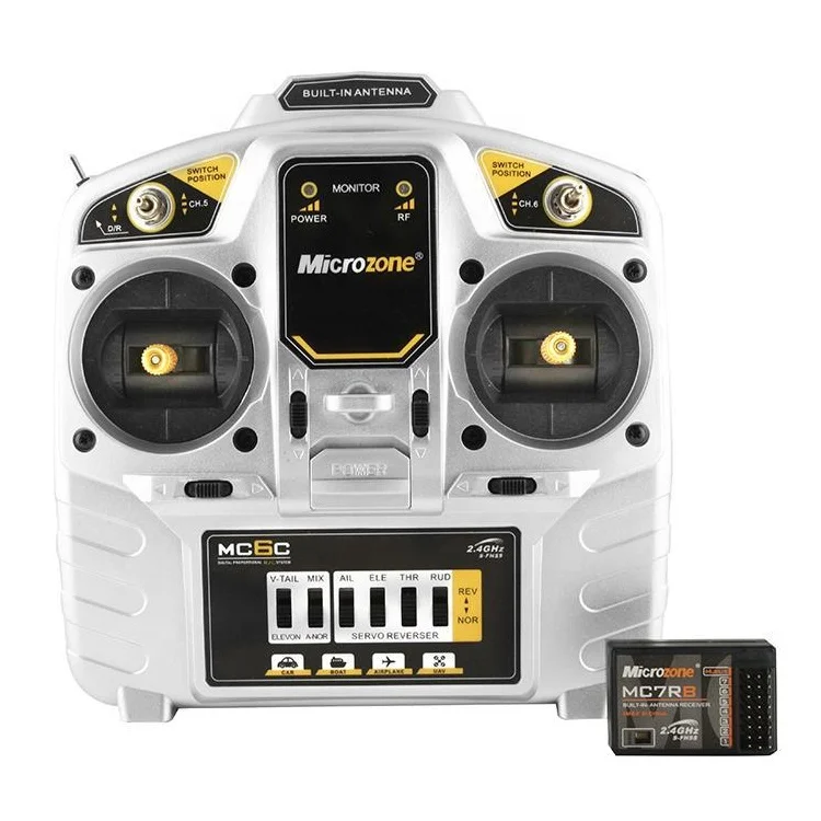 MicroZone MC6C 2 4G 6-канальный передатчик с приемным контроллером радиосистема для